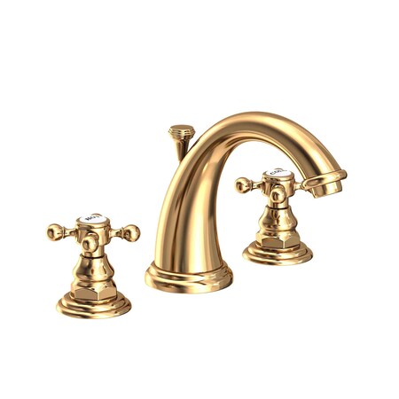 Newport Brass Widespread Lavatory Faucet in Polished Brass Uncoated (Living) 890-03N